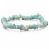 Bracelet amazonite Pérou AA (perles baroques) - La Boite à Cailloux