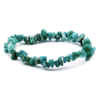 Bracelet amazonite Russie A (perles baroques) - La Boite à Cailloux