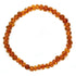 Bracelet ambre cognac Lituanie A (perles 6 - 8mm) - La Boite à Cailloux