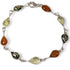 Bracelet Ambre multicolore Lituanie AA argent 925 - La Boite à Cailloux