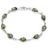 Bracelet Ambre vert Lituanie AA argent 925 - La Boite à Cailloux