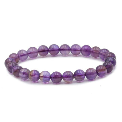 Amethyst bracelet Bolivia A (7-8mm beads)