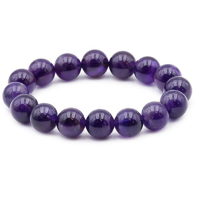 Amethyst bracelet Brazil A (12mm balls)