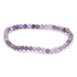 Bracelet améthyste Brésil A (perles facettées 3 - 4mm) - La Boite à Cailloux