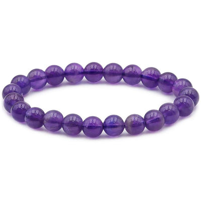 Amethyst bracelet Brazil AA (7-8mm balls)