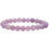 Bracelet améthyste lavande AA (boules 7 - 8mm) - La Boite à Cailloux