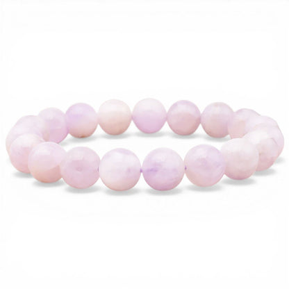 Bracelet améthyste lavande Brésil A (boules 10mm) - La Boite à Cailloux