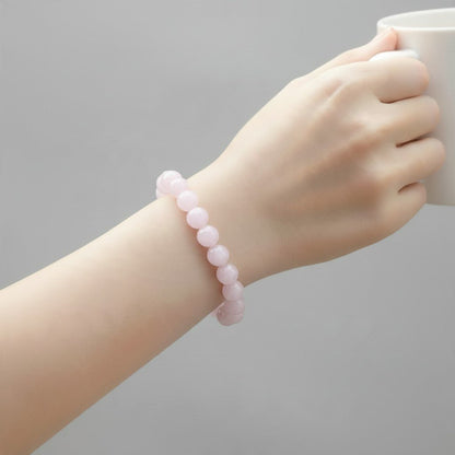 Bracelet améthyste lavande Brésil A (boules 10mm) - La Boite à Cailloux