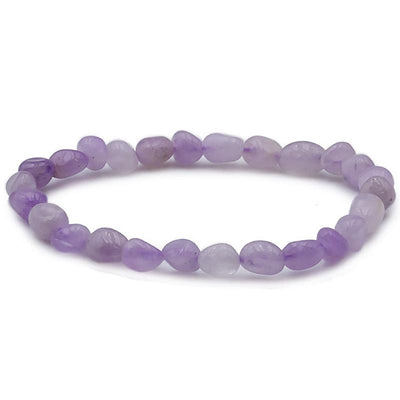 Lavender amethyst bracelet Brazil A (grains 5-7mm)