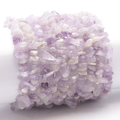 Bracelet améthyste Lavande Brésil A (perles baroques) - La Boite à Cailloux