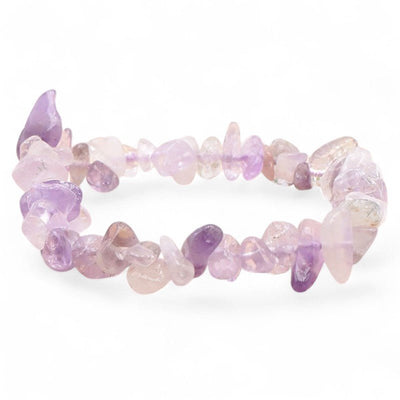 Lavender Brazil amethyst bracelet A (baroque pearls)