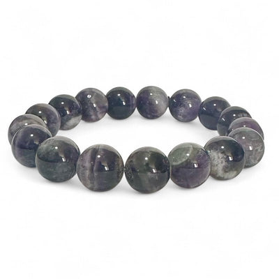 Brazilian banded amethyst bracelet A (12mm balls)