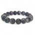Bracelet améthyste rubanée Brésil A (boules 12mm) - La Boite à Cailloux