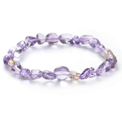 Bracelet amétrine Brésil A (grains 5 - 7mm) - La Boite à Cailloux