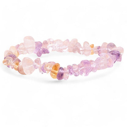 Bracelet amétrine Brésil A (perles baroques) - La Boite à Cailloux