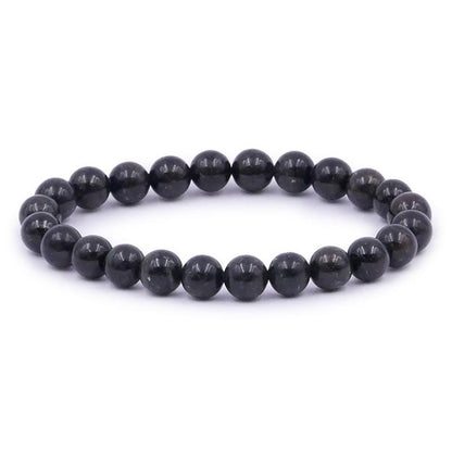 Bracelet amphibole Brésil A (boules 7 - 8mm) - La Boite à Cailloux