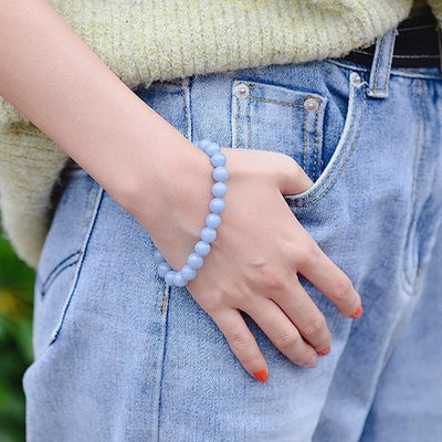 Peru A angelite bracelet (5-6mm balls)
