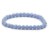 Bracelet angélite Pérou A (boules 5 - 6mm) - La Boite à Cailloux