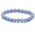 Bracelet angélite Pérou A (boules 7 - 8mm) - La Boite à Cailloux