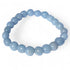 Bracelet angélite Pérou A (pierres roulées 7 - 8mm) - La Boite à Cailloux