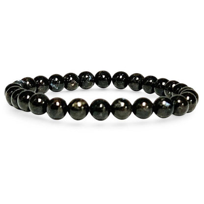 Bracelet anthophyllite Canada A+ (boules 5 - 6mm) - La Boite à Cailloux