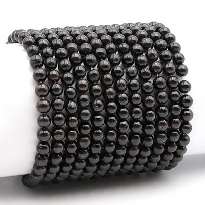 Bracelet anthophyllite Canada A+ (boules 5-6mm)