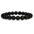 Bracelet anthophyllite Russie A (boules 7 - 8mm) - La Boite à Cailloux