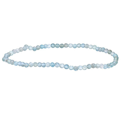 Bracciale in apatite blu chiaro del Madagascar AA (perle sfaccettate 2-3mm)