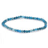 Bracelet apatite bleue Madagascar A (perles facettées 3 - 4mm) - La Boite à Cailloux