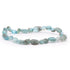 Bracelet apatite bleue Madagascar AA+ (grains 5 - 7mm) - La Boite à Cailloux