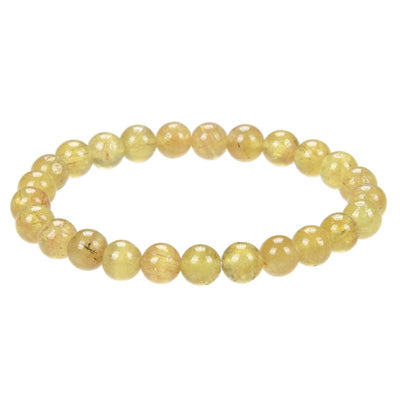 Pulsera de apatito amarillo Madagascar A (bolas 7-8mm)