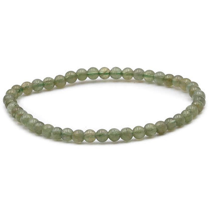 Bracelet apatite verte Madagascar A (boules 3 - 4mm) - La Boite à Cailloux