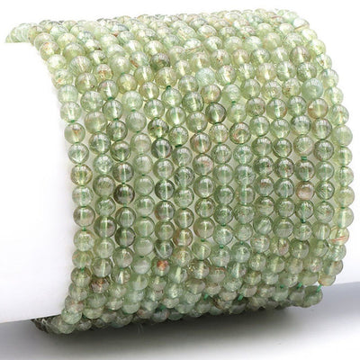Pulsera de apatito verde Madagascar A (bolas 3-4mm)