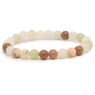 Pulsera de aragonita peruana A (cuentas de 7-8 mm)