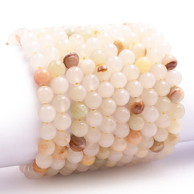 Pulsera de aragonita peruana A (cuentas de 7-8 mm)