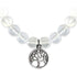 Bracelet arbre de vie cristal de roche A (boules 7 - 8mm) - La Boite à Cailloux