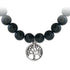 Bracelet arbre de vie onyx A (boules 7 - 8mm) - La Boite à Cailloux