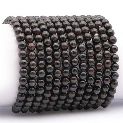 Bracelet astrophyllite Norvège A+ (boules 5 - 6mm) - La Boite à Cailloux