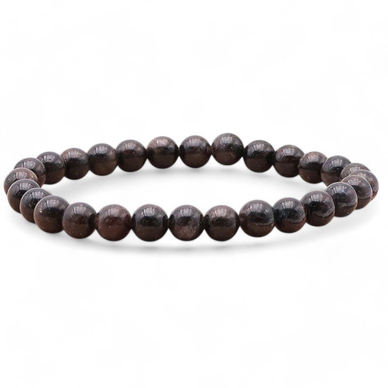 Bracelet astrophyllite Norvège A+ (boules 5 - 6mm) - La Boite à Cailloux