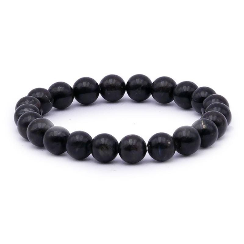 Bracelet astrophyllite Norvège A+ (boules 7 - 8mm) - La Boite à Cailloux