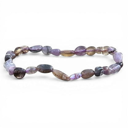 Bracelet auralite 23 Canada A (grains 5 - 7mm) - La Boite à Cailloux