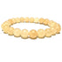 Bracelet aventurine jaune Brésil A (boules 7 - 8mm) - La Boite à Cailloux