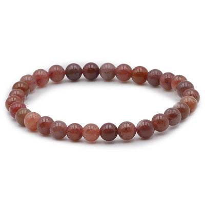 Bracelet aventurine rouge Brésil A (boules 5-6mm)