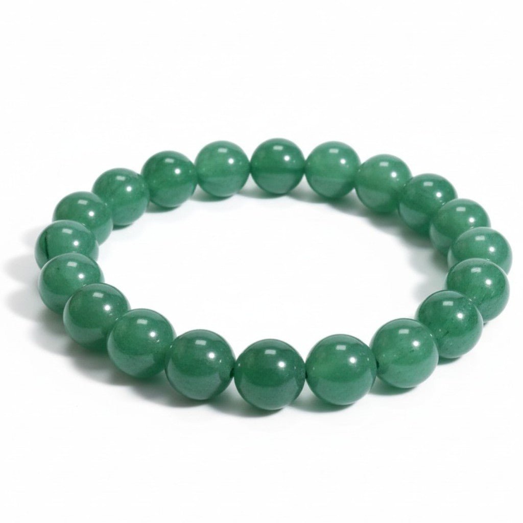 Bracelet aventurine verte Brésil A (boules 10mm) - La Boite à Cailloux