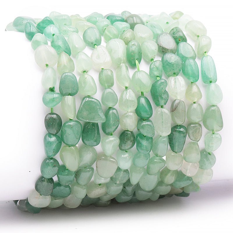 Bracelet aventurine verte Brésil A grains 5 - 7mm - La Boite à Cailloux