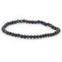 Bracelet azurite - malachite naturelle Pérou AA (boules 3 - 4mm) - La Boite à Cailloux