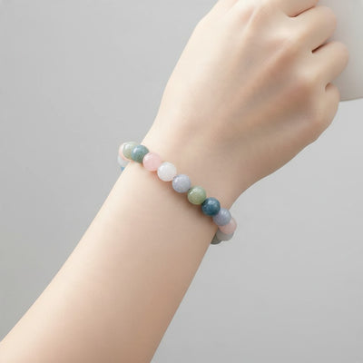 Multicolored beryl bracelet Brazil With 10mm balls