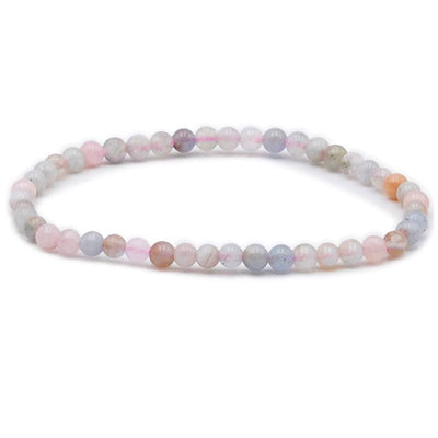Pulsera de berilo multicolor Brasil Con bolas de 3-4mm