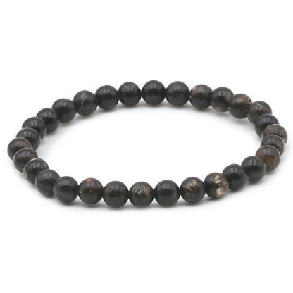 Bracelet biotite Chine A (boules 5 - 6mm) - La Boite à Cailloux