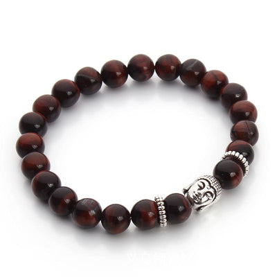 Pulsera de Buda ojo de tigre Sudáfrica A (cuentas 8mm)